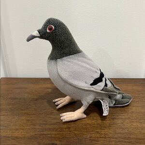 Hansa Pigeon Realistic Plush Poseable Toy